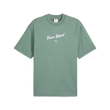 [ACS] Puma 短袖 Premium ESS Graphic 男款 女款 綠 米 寬鬆 中性款 短T 62966630