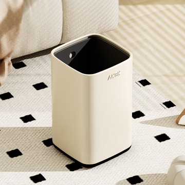 AKBK客廳垃圾桶不銹鋼家用大容量廚房臥室衛生間廁所輕奢高檔雙層