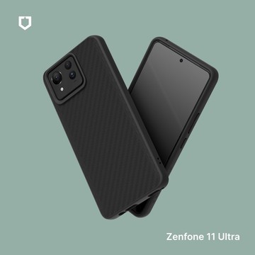 【犀牛盾】ASUS Zenfone 11 Ultra SolidSuit 碳纖維紋路防摔背蓋手機殼(標準版)