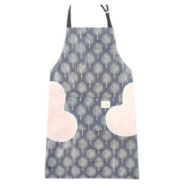 AXIS 艾克思 防水防汙可擦手日系和風工作圍裙 兩側擦手巾 可調式頸部吊帶  灰色  1件