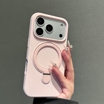 液態硅膠 隱形磁吸支架殼 適用於 蘋果 iPhone 17 16 15 14 13 12 Pro Max 手機殼 保護殼