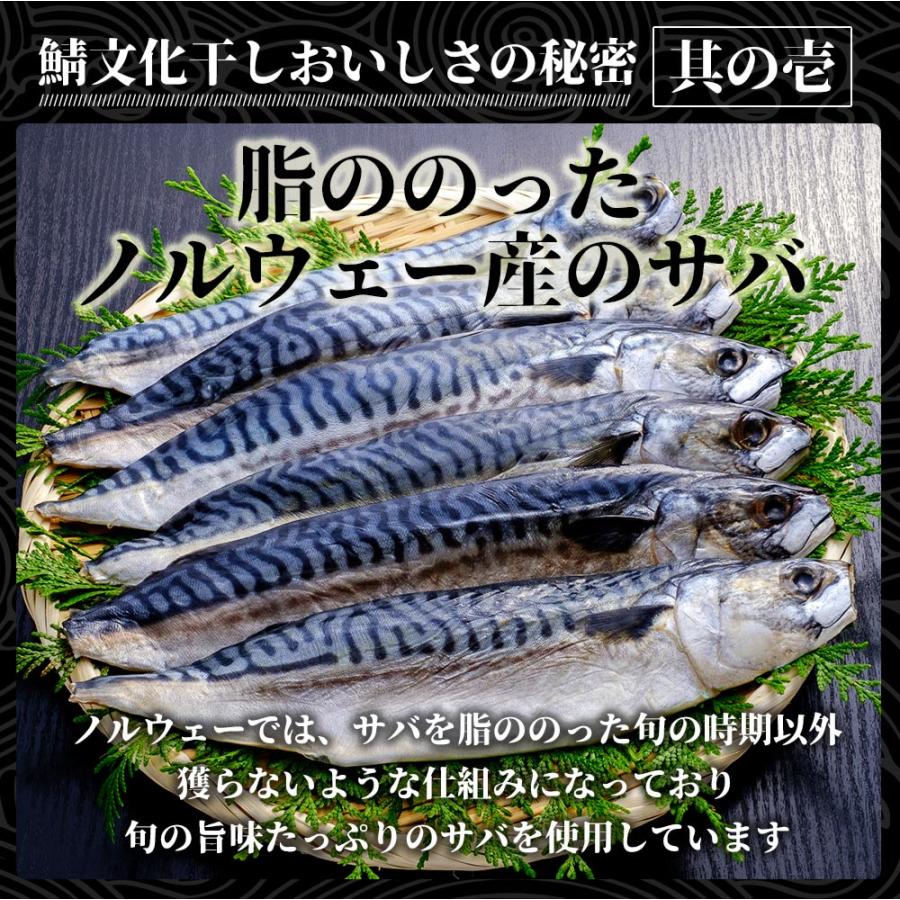 鯖の文化干し 6枚 1kg   ノルウェー産 トロ鯖