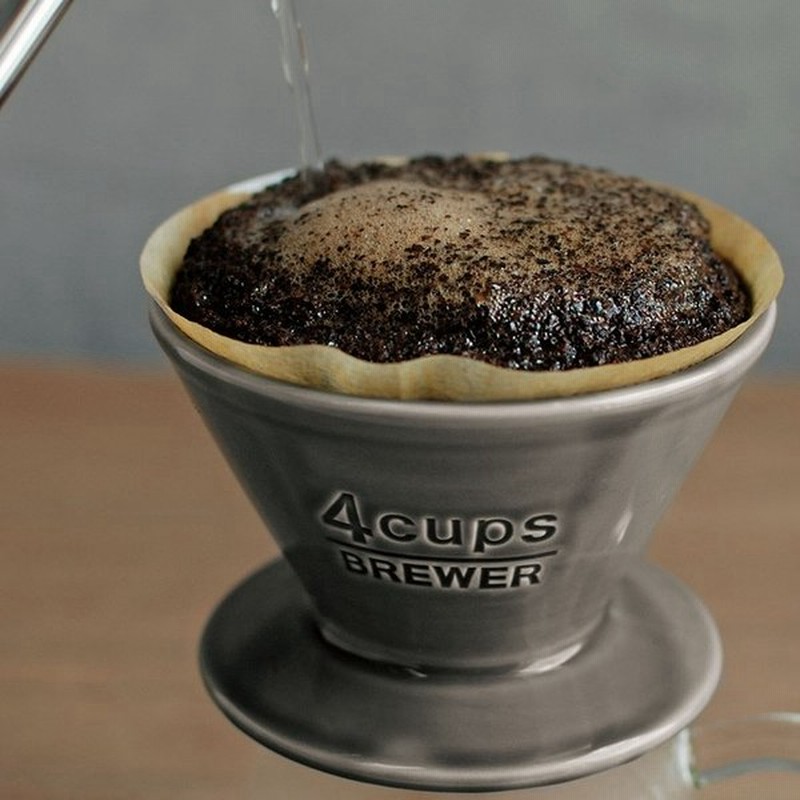 ブリューワー 4cups コーヒーメーカー コーヒードリッパー コーヒードリップ ドリッパー ドリップ ホワイト 白 陶器製 おしゃれ Kinto キントー Scs 04 Br 通販 Lineポイント最大get Lineショッピング
