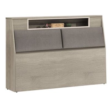 文創集 海珊6尺雙人加大貓抓皮革床頭箱(不含床底＋不含床墊)-180x30x106cm免組