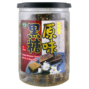 綠得製菓 原味黑糖塊 精美罐裝防潮抗氧化  300g  1罐
