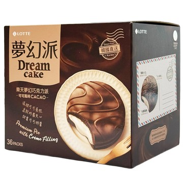 樂天 夢幻巧克力派 可可風味 34g x 36入