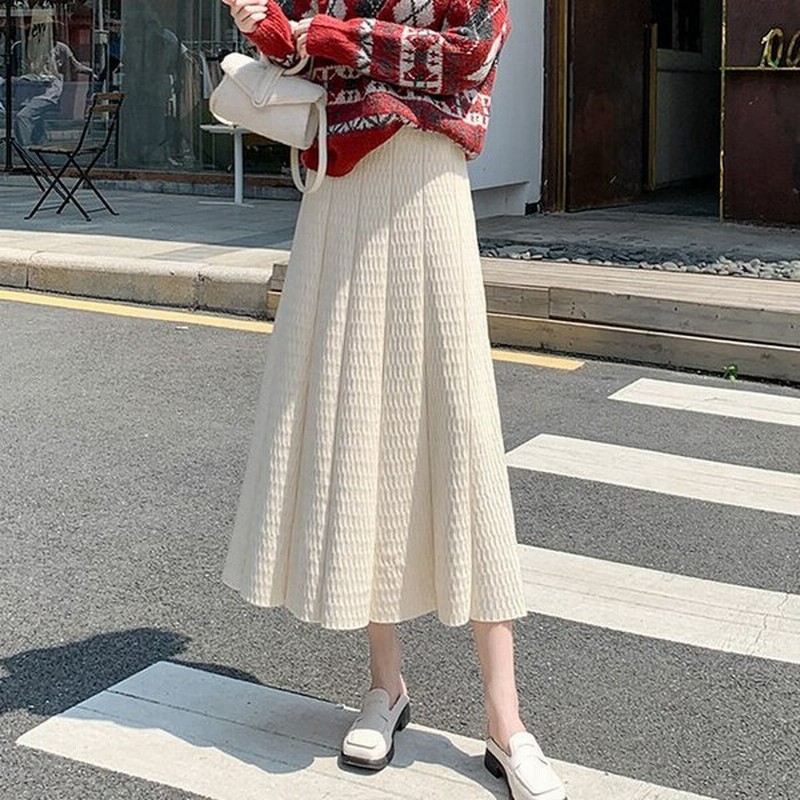 ミモレ丈スカート 代 30代 40代 50代 セレブ レディース ファッション スカート 女性 冬 秋 ミモレ丈ニットスカート フレア プリーツ 秋冬 10代 通販 Lineポイント最大0 5 Get Lineショッピング