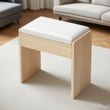 E家工廠 化妝椅 梳妝椅 化妝凳 157-KC（楓木色）