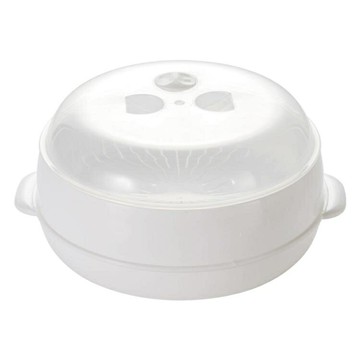 微波爐內用蒸饅頭包子器皿廚房用品大號蒸魚熱飯專用蒸籠圓形蒸屜 幸福驛站