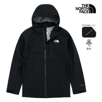 【The North Face 官方旗艦】北面男款黑色FUTURELIGHT防水透氣衝鋒衣｜8DF0JK3 外套