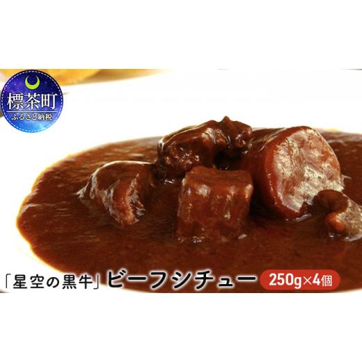 ふるさと納税 北海道 標茶町 「星空の黒牛」ビーフシチュー（250g）×4個