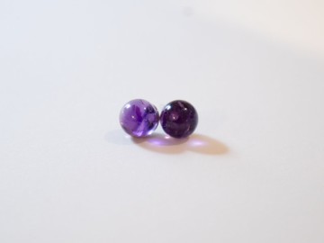 925純銀 超級七 6.5-7mm。耳釘