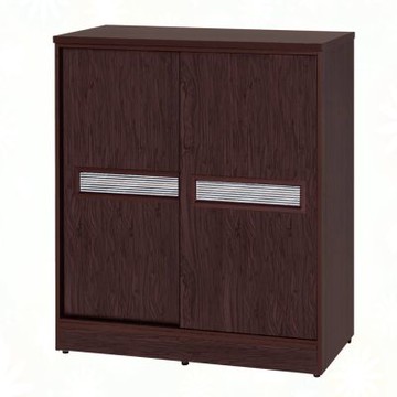 文創集-南亞塑鋼   川崎  南亞塑鋼3尺雙拉門鞋櫃-90.1x40.8x103.5cm免組