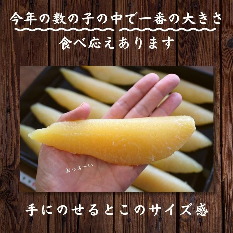 天然 塩数の子 アラスカ産 特大サイズ 1kg 送料無料 1本物 本ちゃん かずのこ カズノコ 大きい 最大級