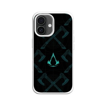 iPhone 16 SolidX 白 - Assassin's Creed - Valhalla - Dual Axes