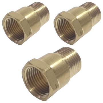 新多多小舖 銅內外牙 銅接頭 水管接頭  35mm  3個