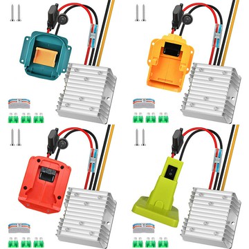 降壓器18/20V轉12V 20A 240W適用牧田得偉米沃奇利優比電池穩壓器【DD1111001】