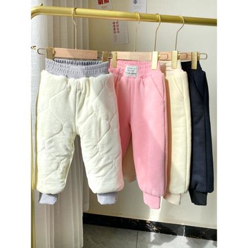 貝貝怡女童褲子冬季加絨兒童運動束腳褲男童秋季衛褲秋裝休閑長褲