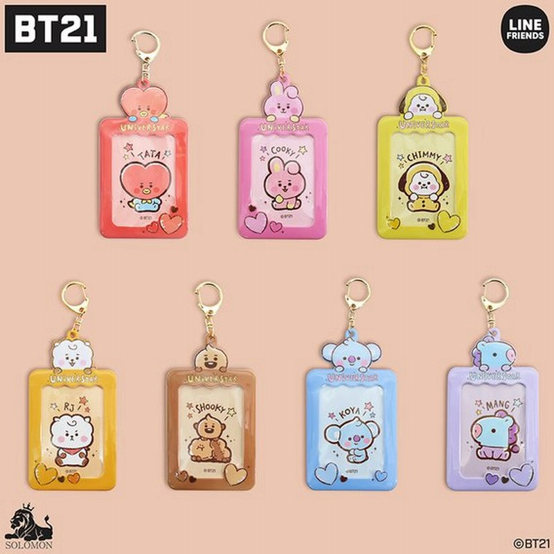 ソロモン商事 Bt21 Fka フォトカードキーホルダー ステッカー付き Photo Card Key Holder パスケース トレカケース Fka 通販 Lineポイント最大0 5 Get Lineショッピング