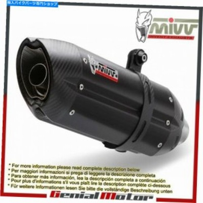 マフラー MIVVエキゾーストマフラースノーブラックスチールアプリアルトノーV4 2011 11 11 Mivv Exhaust Muffler Suono Black St