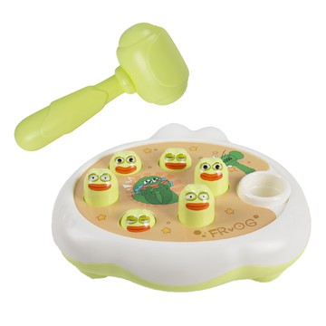 活力熊 歡樂打地鼠遊戲 塑膠材質 3歲+  綠色  1盒