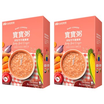 波堤寶寶 寶寶粥 好壯牛牛蘋果  750g  2盒