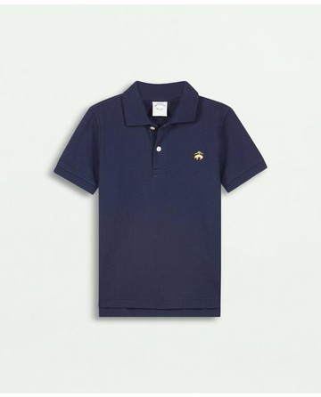 Brooks Brothers Boys Pique Polo Shirt | Navy | Size Medium