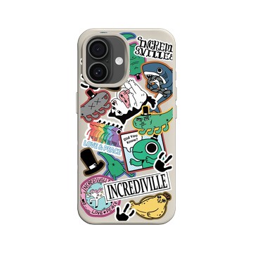 iPhone 16 SolidX 貝殼灰 - 怪奇事物所 Incrediville - 怪奇貼紙簿