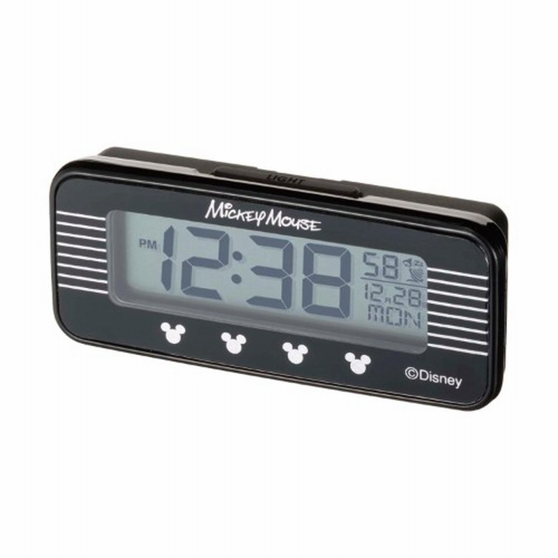 ｌｅｄバックライト付き電波時計 ミッキーモチーフ ディズニー 通販 Lineポイント最大get Lineショッピング