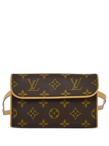 Louis Vuitton Pre-Owned - 2003 Pochette Florentine S belt bag - women - Canvas - One Size - Brown