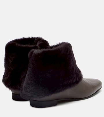 Toteme Shearling-lined leather ankle boots