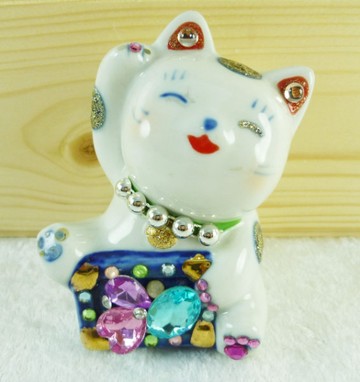 【震撼精品百貨】招財貓_招き猫~擺飾-寶石【共1款】