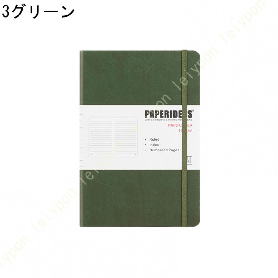 ノート A5 横罫線入り ハードケースのノート 94枚 Notebook レビューノート レシピノート 日記帳 食事計画 ビジネス用品 旅行計画 ノートダイアリー 日記帳