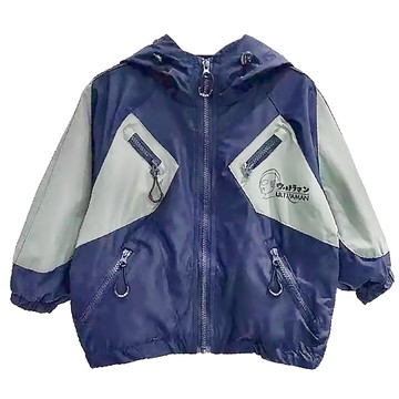 ULTRAMAN 超人力霸王 兒童奧特曼機能衝鋒外套 - 透氣柔軟舒適 100%聚酯纖維  100碼  藏青色