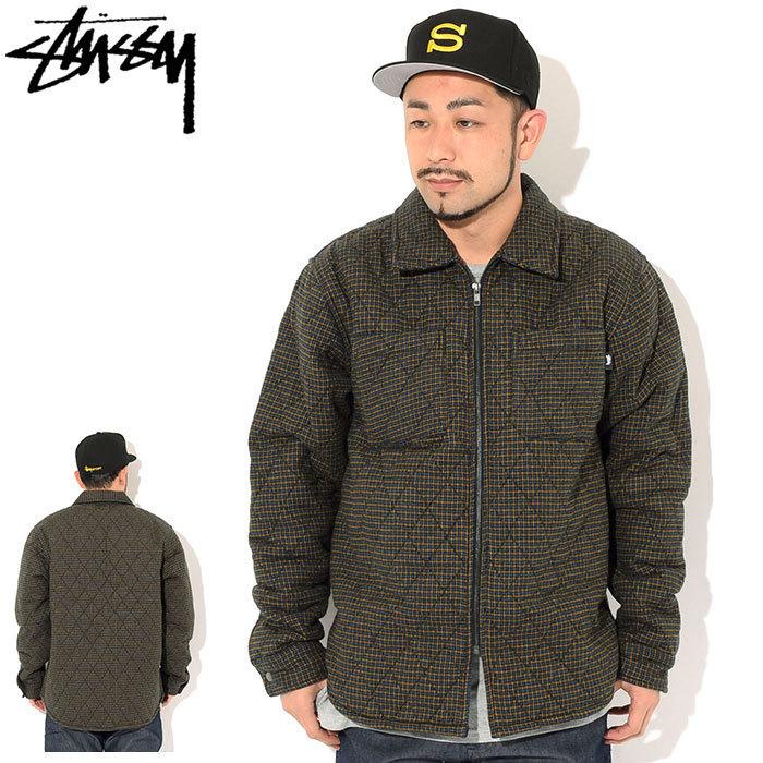 old stussy 内側キルティングサーモフライトシャツジャケット