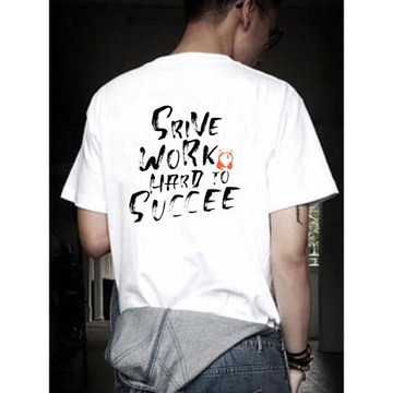 夏季新款潮牌國潮印花短袖T恤男寬松大碼純棉圓領半袖體恤上衣服