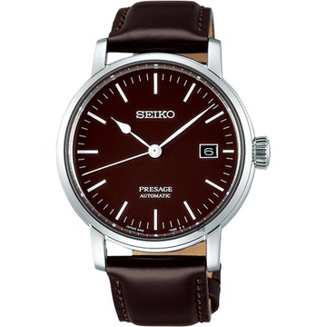 SEIKO PRESAGE 琺瑯工藝機械錶 新年開運 送禮推薦-紅棕/40mm (SPB115J1)_SK045