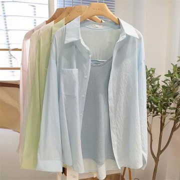 廣州十三行爆款撿漏~綠色天絲雪紡防曬衣女夏季薄款開衫防紫外線
