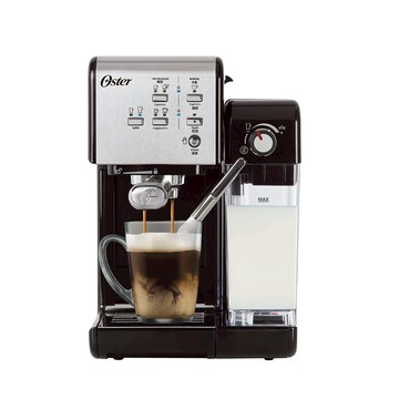 【美國Oster】奶泡大師二代★5＋隨享義式咖啡機-經典銀（義式/膠囊兩用） 送Oster磨豆機_廠商直送