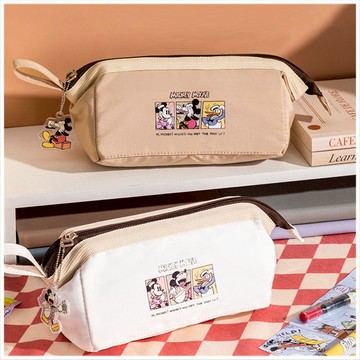 天藍小舖-迪士尼米奇美式復古多功能筆袋-共2色-$190【A11115651】
