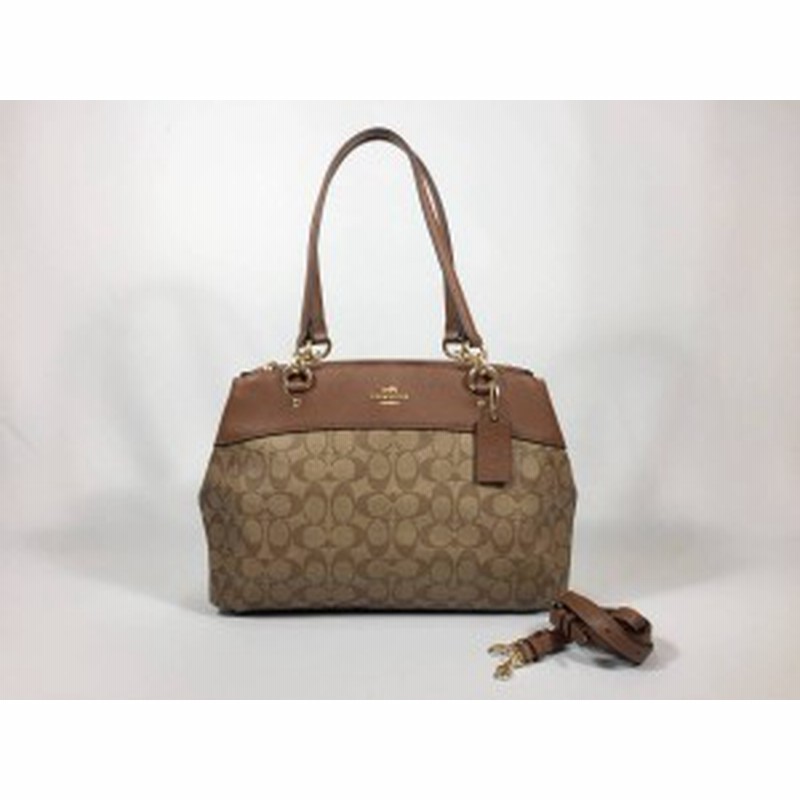 コーチ ハンドバッグ 2way ショルダーバッグ シグネチャー ラージ