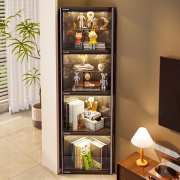 免運/可開發票 轉角收納櫃 三角展示櫃  落地置物架客廳書架一體靠墻角櫃墻角儲物櫃簡易拐角床頭書櫃 最低價 快速出貨