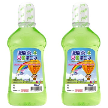 Day and Night 德恩奈 兒童漱口水 蘋果  500ml  2瓶