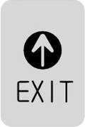 迪多deflect-o  612210S   EXIT 英文出口-鋁質方形貼牌 / 個【APP滿額下單10%點數(單一帳號最高1000點)】4/30止