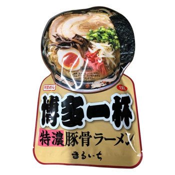 (代引不可) (同梱不可)まるいち博多一杯 特濃豚骨ラーメン スープ付 1人前×30入 Z4232