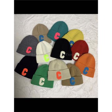 小頭圍C字母顯臉小毛線帽子女冬韓版ins潮牌針織帽百搭保暖冷帽男