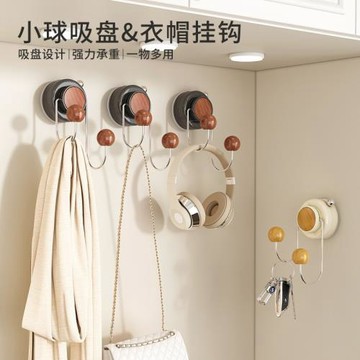吸盤掛鉤門后收納衣帽掛衣鉤免打孔強承重多功能旋轉無痕壁掛粘鉤