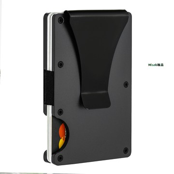 工廠批發現貨時尚信用卡錢包超薄鋁合金名片夾錢夾錢包RFID屏蔽-Misaki精品