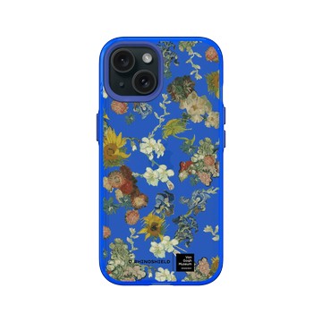 iPhone 15 Clear 激光藍 - Van Gogh Museum - Vincent 的花朵-50週年紀念款 透明