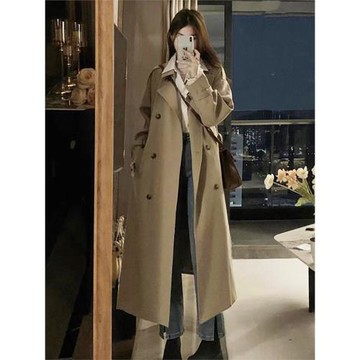 高個子風衣加長版外套女到腳踝2025春秋冬新款英倫超長款羽絨大衣